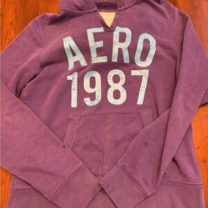 Aeropostale Lavender Hoodie with Blue Accents